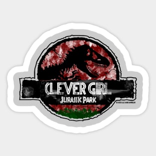 Jurassic Quote Logo - Clever Girl - Robert Muldoon Sticker